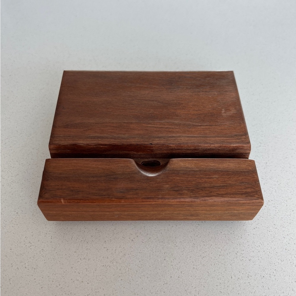Mini iPad Docking Station – Black Walnut